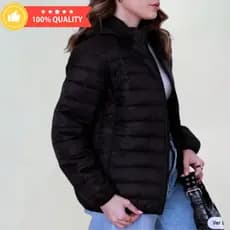 Jaqueta Feminina e Masculina, Casaco Puffer Bobojaco com Capuz Removível, Quente e Confortável