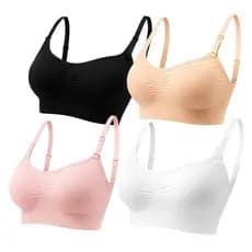 Kit de 4 Top Sutiã Com Alça E Fecho Ajustáveis, Leve e liso , Conforto e Qualidade Premium