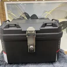 Baú Bauleto de Moto 45L Universal com Base Reforçada e Chave Impermeável