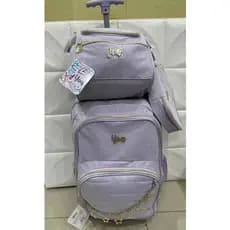 KIT Mochila Escolar Feminina Lancheira, Mochila e Estojo - Mochila Feminina - KIT