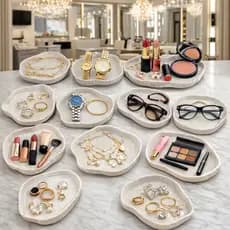 10 Porta Joias Decorativo Luxo para Organização de Acessórios