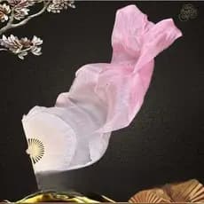 1 Collant Longo De Seda Em Rosa Gradiente Para Apresentações De Dança , Comprimento 1.8 Metros 3RB6