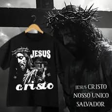 camiseta cristã  jesus Cristo estilo que expressa sua fé   100%algodão