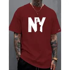 Camisa Masculina T-Shirt NY LIBERTY Diverse Estilos Camiseta Street Wear Manfinity 100% Algodão