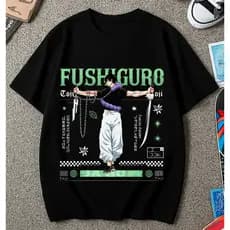 Camiseta Algodao Toji Fushiguro Inverted Spear Heaven Behind Jujutsu Kaisen Masculina Feminina