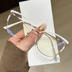 VisãoPerfeita Óculos TR90 Óculos Metal óculos anti luz azul sem grau óculos feminino anti luz azul Óculos Moda