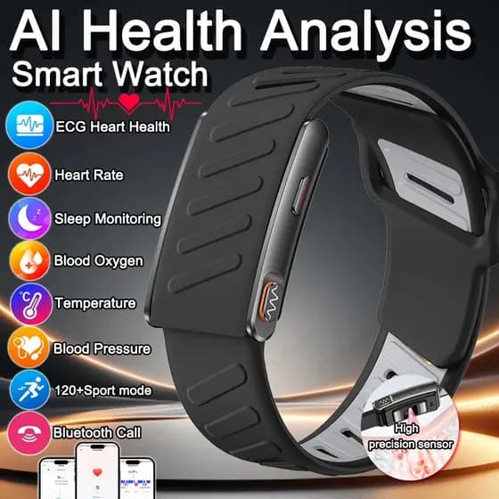 Novo 24 Horas De Monitoramento De Saúde SmartWatch ECG Ajuda Oxigênio No Sangue Relógio Inteligente Feminino