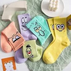 Meias Unissex Bob Esponja , De Casal