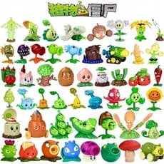 Plantas Um granel vs . Bonecas da Série Zombies Toys De Goma Dura