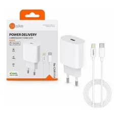 Carregador Basike  Turbo 20w Lightning (usb-c-lightning), Compatível Iphone X Xr Se 11 12 13 14 (