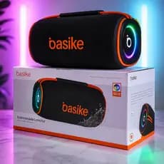 Caixa de Som Bluetooth Portátil Basike 45W 6000mAh USB Cartão de memoria  Alta potência