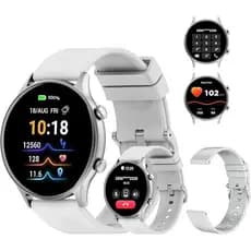 Smartwatch ZW04 Relógio Inteligente Bluetooth Faz e Recebe Chamadas Notificações Monitor Cardíaco Modos Esportivo