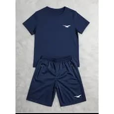 Camiseta E Bermuda  Infantil Com Bolsos 04 á 16 Moda Infantil Roupa De Criança Para Ir para escola