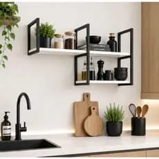Kit Prateleira Nicho Estilo Industrial 1mt Promoção