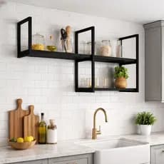Nicho Cozinha Sala Estilo Industrial Reforçada Ferro E Mdf