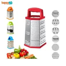 Ralador de Legumes - Queijo - Multiuso com 6 Faces Inox