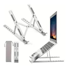 Suporte Ergonômico para Notebook Ajustável Alumínio | Dobrável