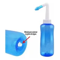 Irrigador Nasal Garrafa 300mL Lavar Nariz Rinite Sinusite