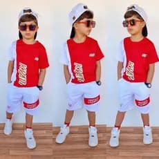 Conjunto Infantil Masculino Verão – Camisa + Short Leve e Estiloso - Conjunto para meninos - roupa infantil
