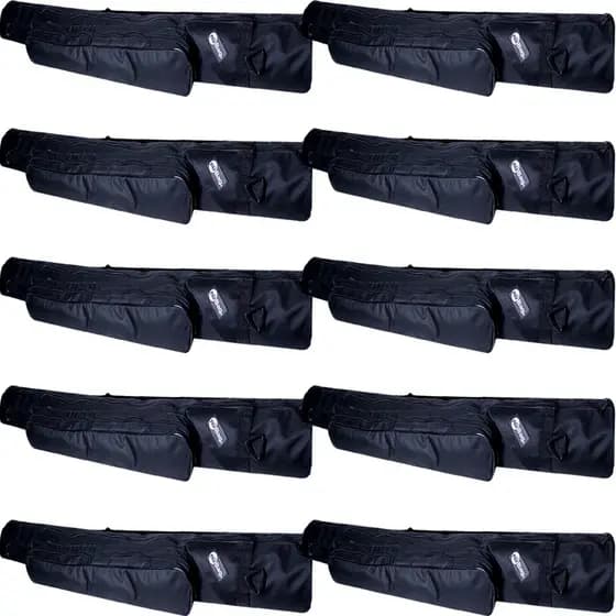 Capa Para Vara de Pesca Bolsa Telescópica Com Bolso Alça 65cm Top Kit 05 ou 10 Unidades Qualidade