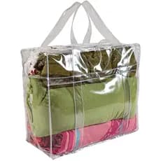 Bolsa Transparente Mala Resistente 100% Visivel Cobertores Viagem Visita Presidio Kit com 05 ou 10