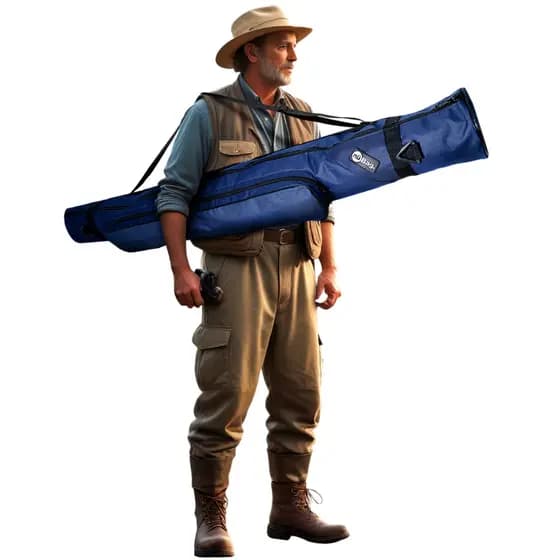 Bolsa Porta Varas Pesca 120cm Profissional Transporte Prático Capa Tripé Telescópicas Oferta