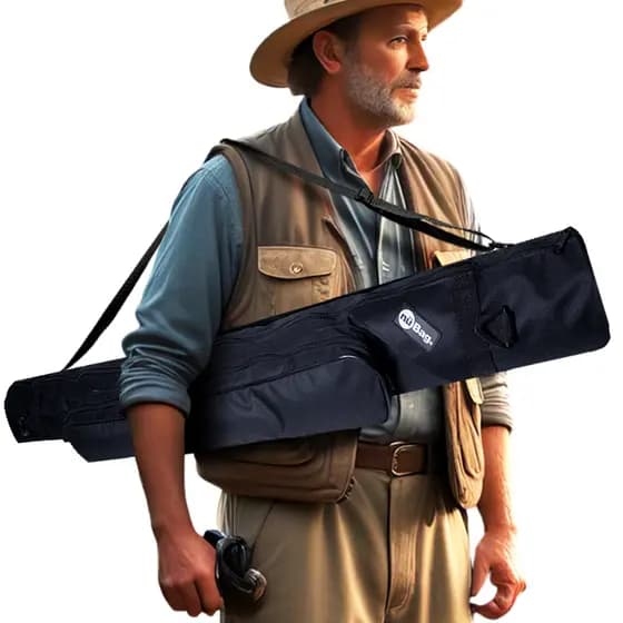 Bolsa Longa Para Pesca 100cm Porta Varas Capa Tripé Com Bolso E Transporte Confortável Kit 5 e 10
