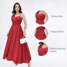 Vestido Longo Duna com Design Assimétrico para Maior Estilo