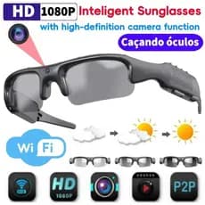 Óculos De Sol Esportivos Com Lente Polarizada Wi-Fi , Câmera HD 1080P , Para Dirigir , De Gravação De Áudio