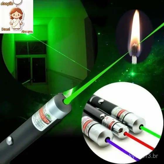 [Oferta Especial] Ponto Laser Pointer Verde Vermelho Azul Caneta de Mira Laser Poderosa 5MW Caneta Laser Poderosa