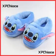 Design de Animação Chinelos de Pelúcia Stitch Anime Fábrica Atacado Chinelos Quentes para Casa e Interior