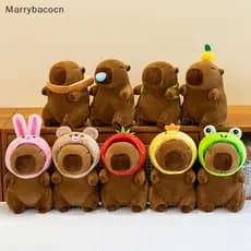 Série [MAR] Pelúcia de Capivara de 25 cm, Simulação de Capivara, Brinquedo Fofo de Anime, Boneca de Pelúcia, Presente de