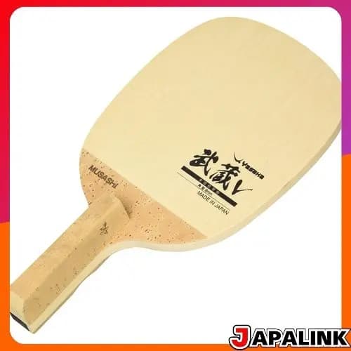 Raquete de tênis de mesa YASAKA Musashi V, porta-canetas (estilo japonês), estilo ofensivo, madeira de cipreste, format