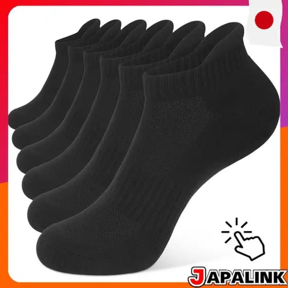 {
  "product_name": "[CLOSEMATE] Meias masculinas esportivas de tornozelo, pretas, para tênis, an...