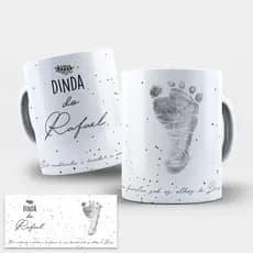 Caneca Padrinho e Madrinha de Batismo | Personalizada com Nome da Criança e do Dindo/Dinda