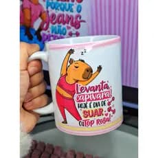 Caneca Personalizada Capivara Gym Motivacional Café Pré Treino Crossfit Musculação Ta Pago