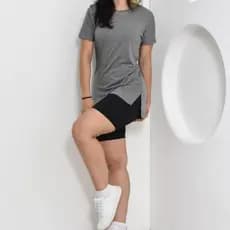 Conjunto Fitness Feminino Look Completo Blusa Long e Bermudinha