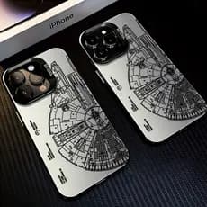 Anti-impacto silicone Capinha capa Fosco Star Wars para Samsung A15 A16 A17 A72 A32 A54 S23 S24 S25 FE ULTRA