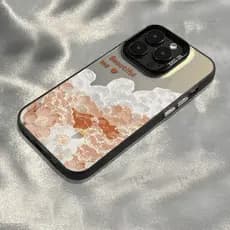 Anti-impacto silicone Capinha capa Fosco Pintura a óleo Flores para IPhone XR 11 12 13 14 15 16 17 PRO MAX 14 15 16 PLUS