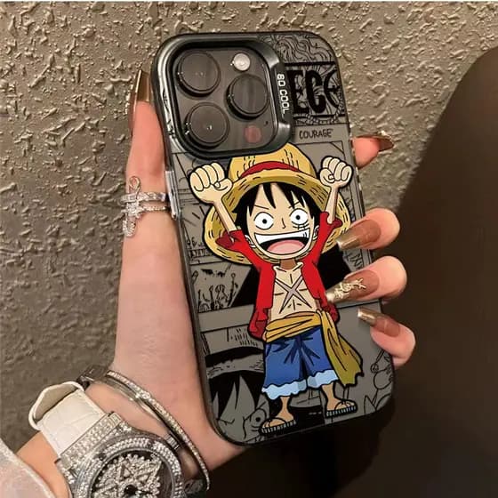 Anti-impacto silicone Capinha capa Fosco One Piece Luffy para Redmi 12C 13C 14C Poco X5 X6 x7 Pro Note 11 12 13 14