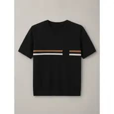 Camisa Basica Masculina Tricot Manga Curta Verão Confortavel 2026