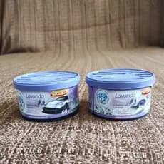 KIT 2 UNIDADES Cheirinho para carro em Gel LUXCAR - LAVANDA, 60g - fragrância automotiva