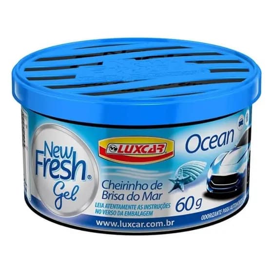 KIT 2 UNIDADES Cheirinho para carro em Gel  LUXCAR - OCEAN, 60g - fragrância automotiva