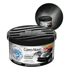 KIT 4 UNIDADES Cheirinho para em Gel - LUXCAR - CARRO NOVO, 60g - odorizador automotivo