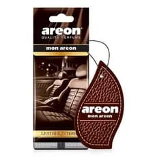 KIT 2 UNIDADES Cheirinho para carro - AREON - LEATHER INTERIOR, odorizador automotivo