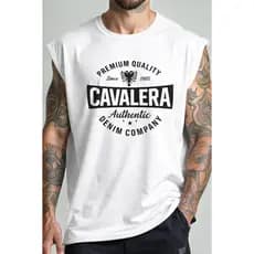 Regata Masculina 100% Algodão Camiseta Masculina oversized Machão Estilosa Marca Famosa Várias Cores