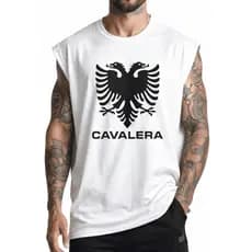 Regata Masculina algodão camiseta Regata Oversized Marca Famosa Estilosa Algodão Caimento Lançamento