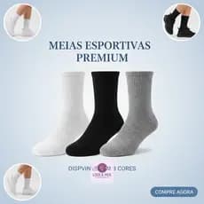 Kit 12 Pares Meia Masculina Lisa Algodão Confortável Trabalho Casual Diária