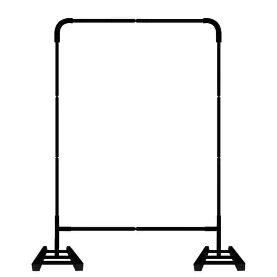 Suporte Backdrop Estrutura para Banner e Lona 1,80x1,20m Desmontável de Metal