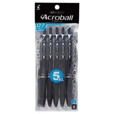 Caneta esferográfica piloto à base de óleo Acroball 0,7 preta 5 peças PBAB75F5BB [Enviado diretamente do Japão]